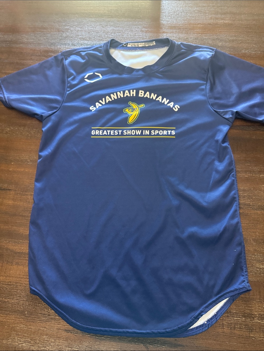 Savannah Bananas Navy Logo Tee YL Dri-fit